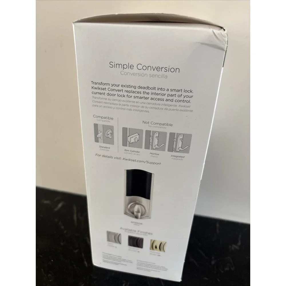 New Kwikset Convert Smart Lock Satin Nickel Kit